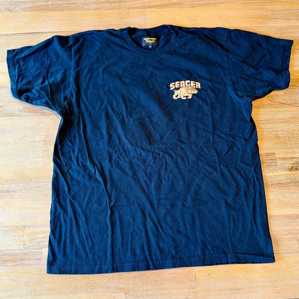 Seager Bulldog Graphic Short Sleeve T-Shirt Black XL